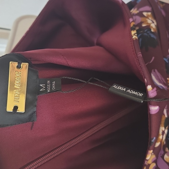 Alexia Admor Floral Dress M Robyn NWT $150 - Picture 9 of 10